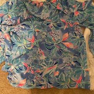 Lilly Pulitzer chiffon top size L